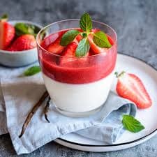Panna Cotta aux Fruits Rouges